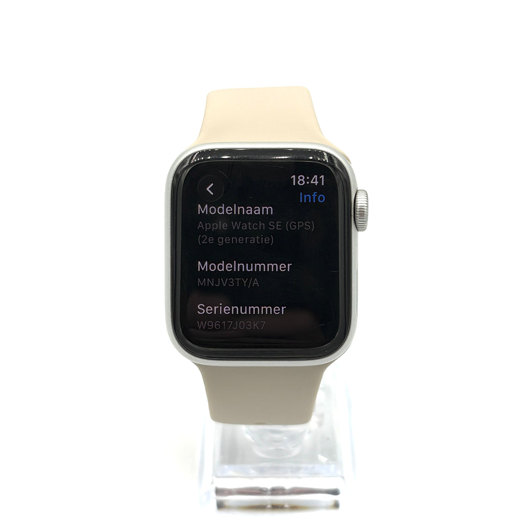 Apple Watch SE 2e gen 40mm Gps zilver